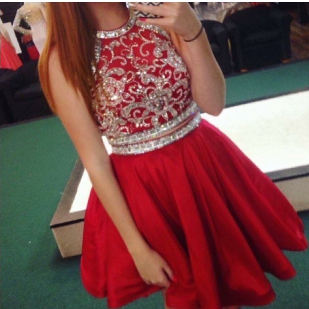 Blush Homecoming Dress